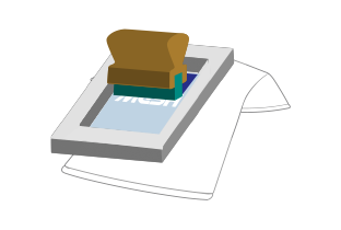 機材にセットして印刷をする際のイラスト