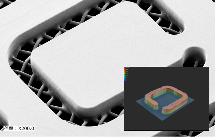 スクリーンマスクの製品と解析図の画像